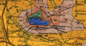 Ausschnitt aus der Geologischen Karte Präquartär und Quartärbasis