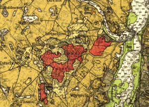 Geologische Oberflächenkarte 1:100.000