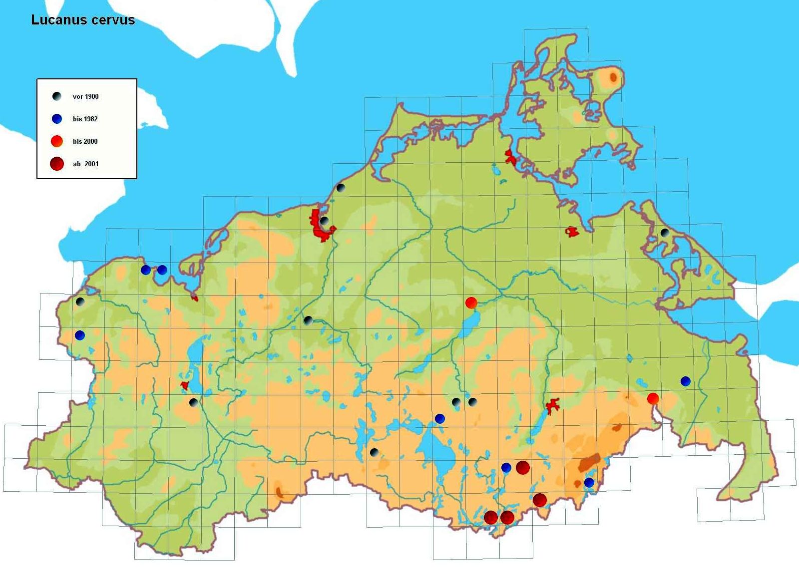 Verbreitung Hirschkäfer