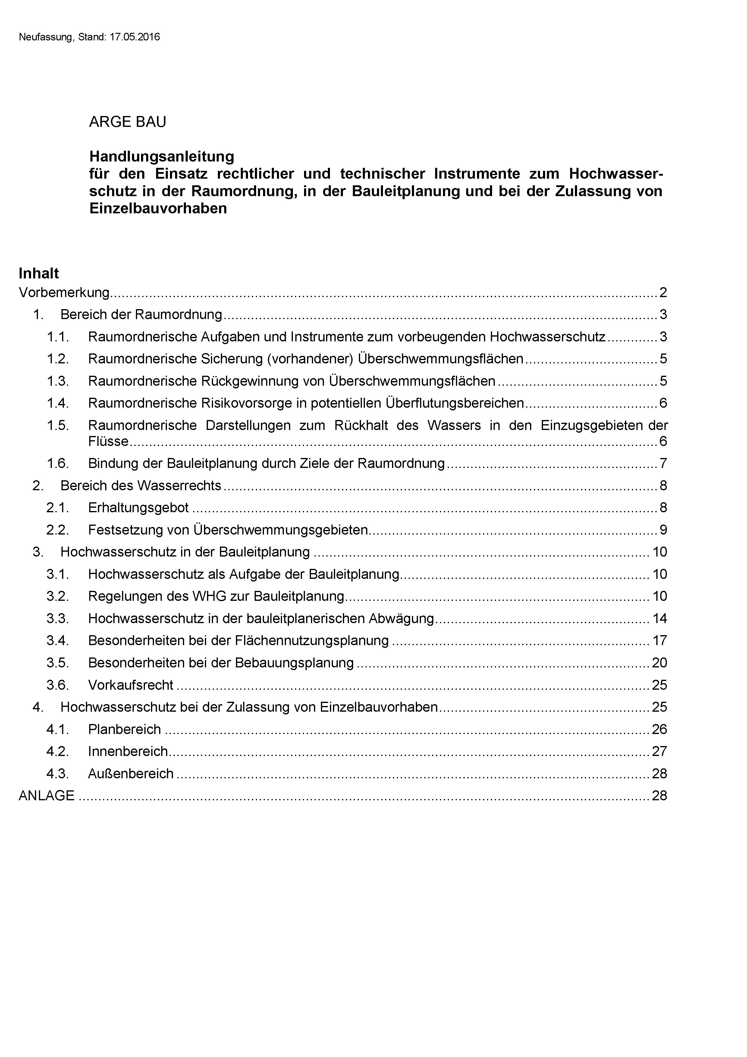 Handlungsanleitung für den Einsatz rechtlicher und technischer Instrumente