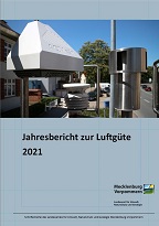 Deckblatt des Jahrenbericht zur Luftgüte 2021