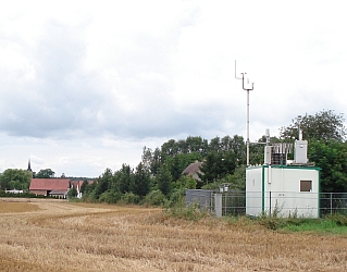 ländlich gelegene Messstation Löcknitz